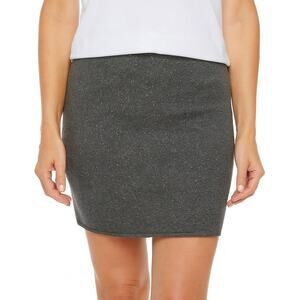 NWT J. Jill Speckle Knit Skirt Charcoal Gray Pull On Size XL